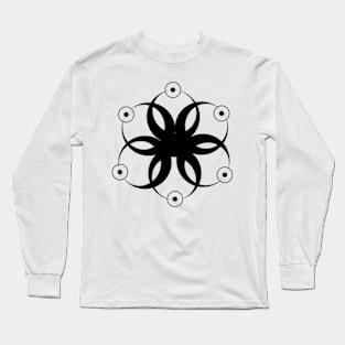 sacred moon geometry Long Sleeve T-Shirt